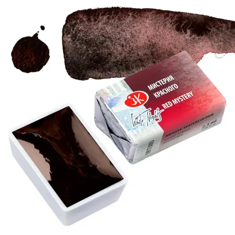 Farba akwarelowa Białe Noce kostka - 3003 Red Mystery