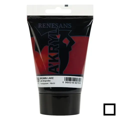 Farba akrylowa Renesans A'kryl 100 ml - 89 Lak brązowy