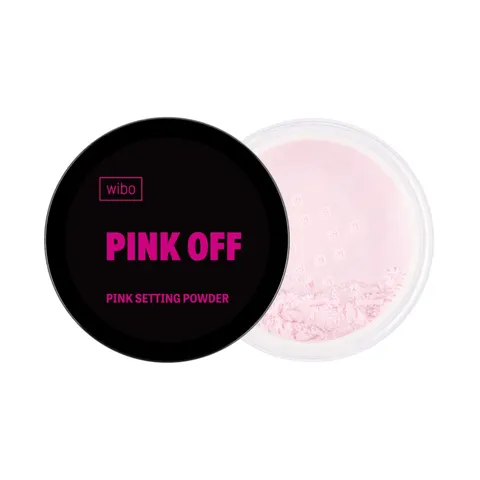 Wibo Pink Off Setting Powder różowy puder utrwalający makijaż 7g
