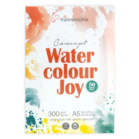 Blok do akwareli Hahnemühle Watercolour Joy cold pressed - A5, 300 g, 50 ark.