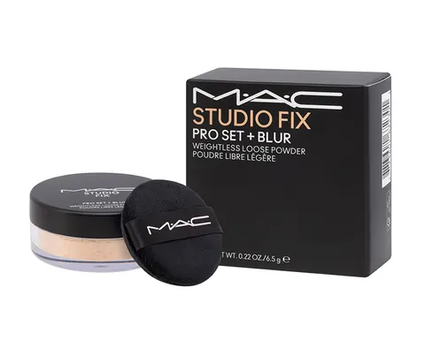 MAC Studio FIX PRO SET + BLUR Weightless Loose Powder Medium puder do twarzy