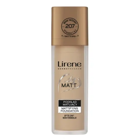 Lirene City Matt podkład matujący 207 Beżowy 30ml