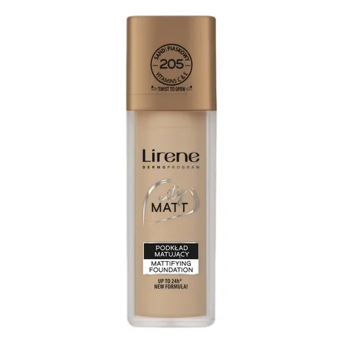 Lirene City Matt podkład matujący 205 Piaskowy 30ml