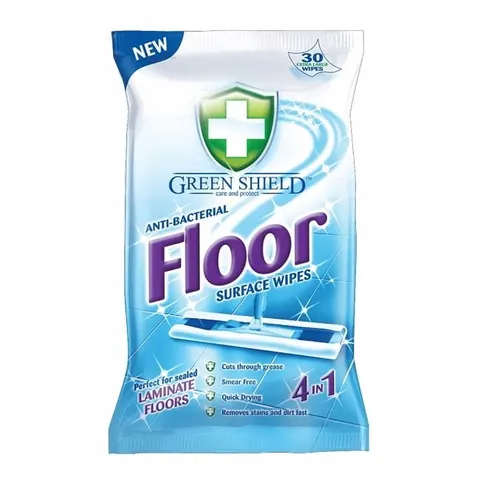 GREEN SHIELD Chusteczki nawilżane do podłóg XL 24szt GB /12/