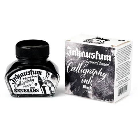 Tusz pigmentowy Renesans Inkaustum 30 ml - czarny