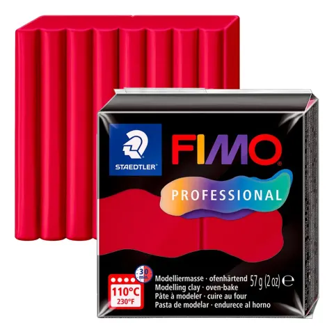 Modelina Fimo Professional 57 g - 029 Karminowy