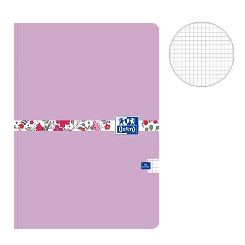 Zeszyt Oxford Flowers 90 g B5 96 ark. lilac