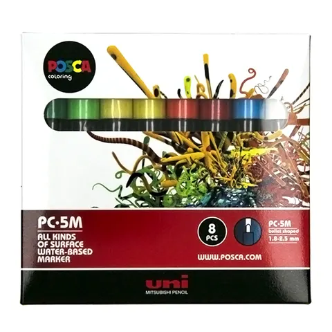 Zestaw markerów POSCA PC-5M 8 szt. - Spring