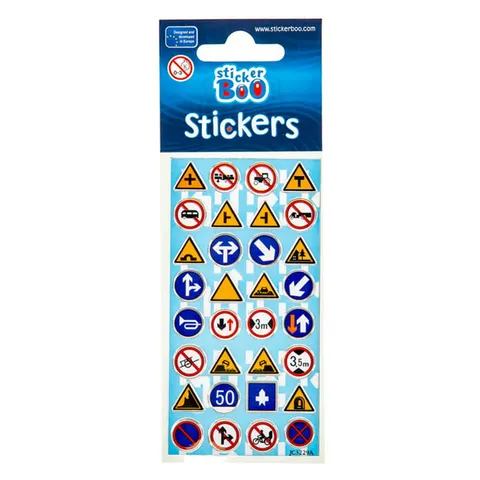 Naklejki Sticker Boo niebieskie znaki drogowe