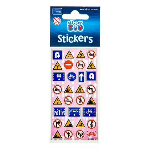 Naklejki Sticker Boo różowe znaki drogowe