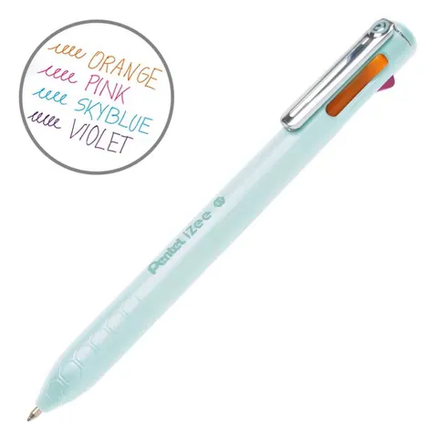 Długopis wielokolorowy 4 w 1 Pentel iZee 0.7 mm miętowy