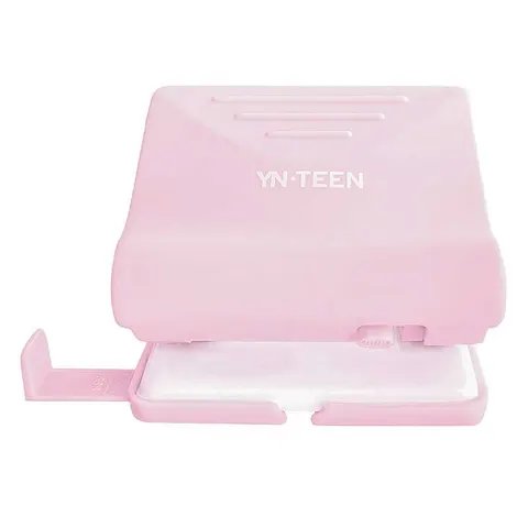 Dziurkacz biurowy YN-TEEN Pastel różowy
