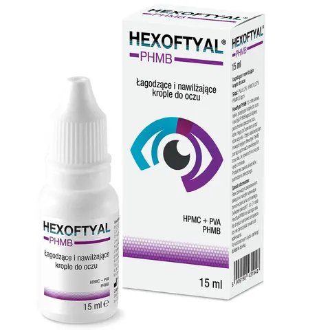 HEXOFTYAL PHMB, krople do oczu, 15 ml