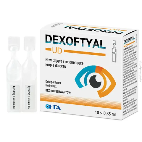 DEXOFTYAL UD, krople do oczu, minimsy, 10 x 0,35 ml