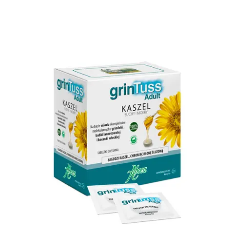 GRINTUSS ADULT, tabletki do ssania, 20 szt.