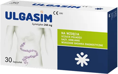 ULGASIM, na wzdęcia, kapsułki 240 g, 30 szt.