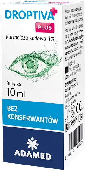 DROPTIVA PLUS, nawilżające krople do oczu, 10 ml