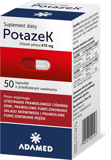 POTAZEK, wsparcie układu nerwowego, 50 kapsułek
