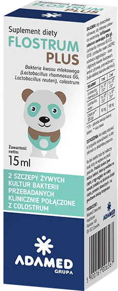 FLOSTRUM PLUS, Krople probiotyczne, 15 ml