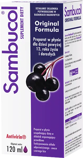 SAMBUCOL ORIGINAL FORMULA, syrop, 120 ml