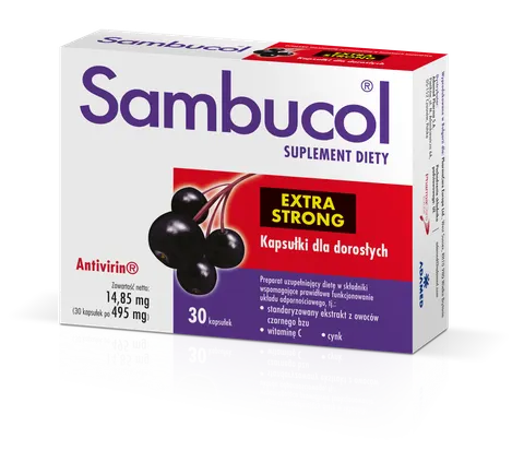 SAMBUCOL EXTRA STRONG, kapsułki na odporność, 30 szt.