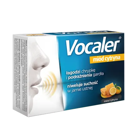 VOCALER miód i cytryna, pastylki do ssania, 24 szt.