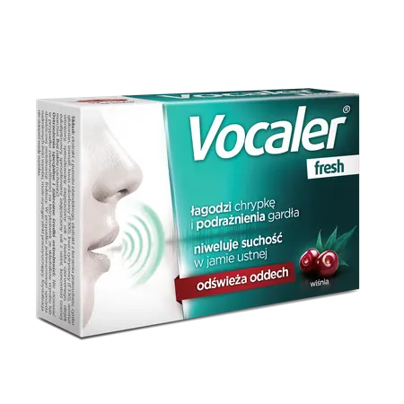 VOCALER FRESH, pastylki do ssania, 12 sztuk