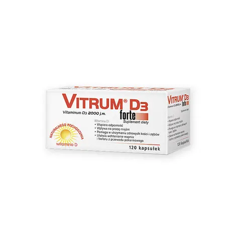 VITRUM D3 FORTE, kapsułki, 120 szt.