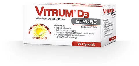 VITRUM D3 STRONG 4000, kapsułki, 60 szt.
