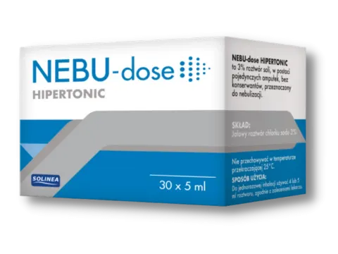 NEBU-DOSE HIPERTONIC, roztwór hipertoniczny, ampułki do inhalacji 30 x 5 ml