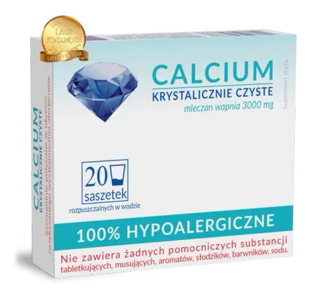 CALCIUM KRYSTALICZNIE CZYSTE, saszetki z proszkiem, 20 szt.