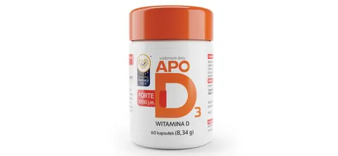 APO D3 FORTE 2000 j.m, kapsułki, 60 szt.