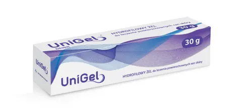 UNIGEL, Hydrofilowy żel na rany, 30 g
