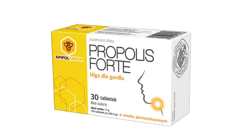 PROPOLIS FORTE smak pomarańczowy, tabletki, 30 szt.