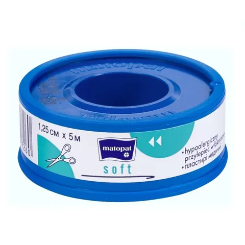 Przylepiec włókninowy Matopat Soft na rolce 1,25cm x 5m
