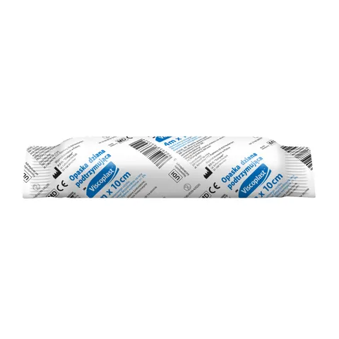 VISCOPLAST, opaska dziana, podtrzymująca 4 m x 10 cm, 1 szt.