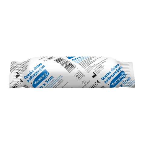 VISCOPLAST, opaska dziana, podtrzymująca 4 m x 5 cm, 1 szt.