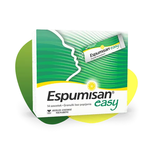 ESPUMISAN EASY, granulki do popijania, 14 szt.