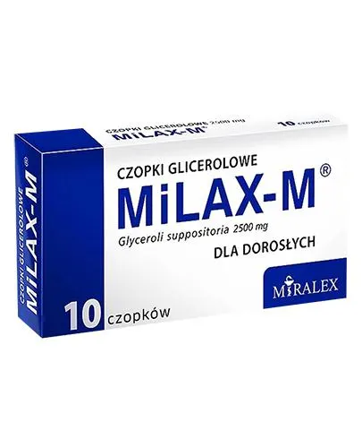 MILAX-M, czopki glicerolowe dla dorosłych, 10 szt.