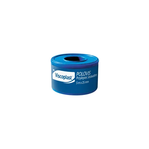 VISCOPLAST POLOVIS, przylepiec jedwabny, 5 m x 25 mm, 1 szt.