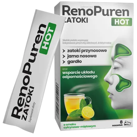 RENOPUREN ZATOKI HOT, saszetki, 8 szt.