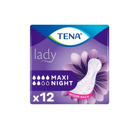 TENA LADY MAXI NIGHT, podpaski specjalistyczne, 12 szt.