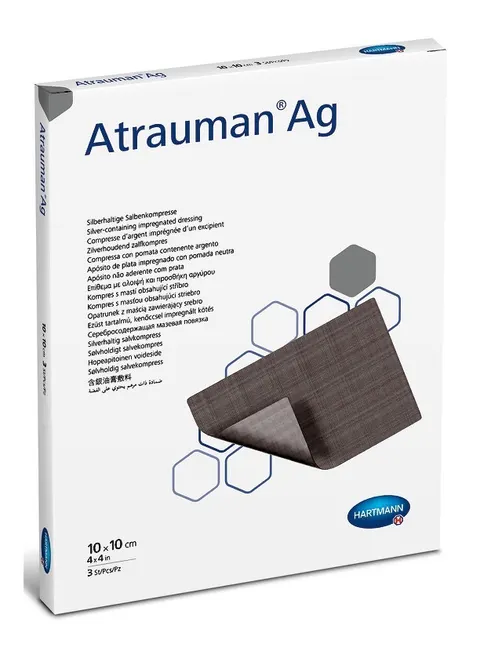ATRAUMAN AG, opatrunek z maścią, 10 cm x 10 cm, 1 szt.