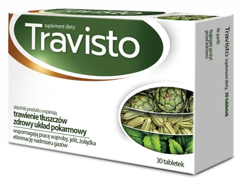 TRAVISTO, na wzdęcia i zaparcia, tabletki, 30 szt.