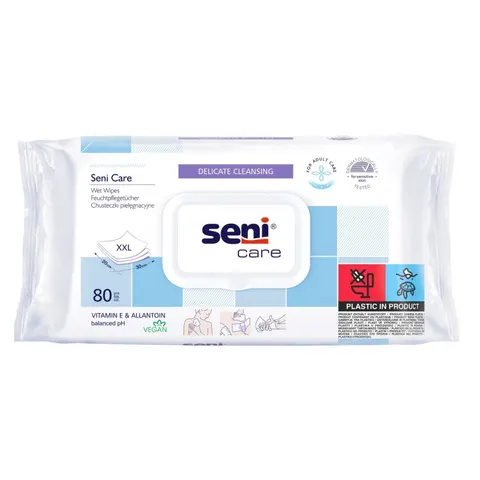 SENI CARE, chusteczki pielęgnacyjne, 80 szt.