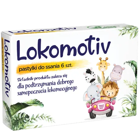 LOKOMOTIV, pastylki do ssania, 6 szt.