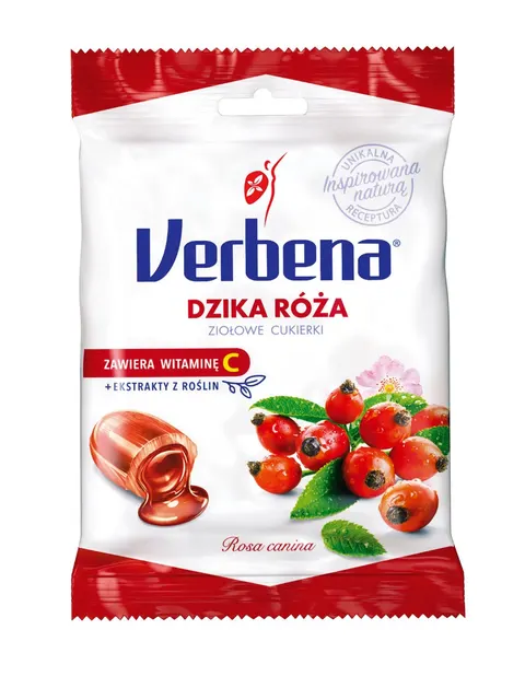 VERBENA DZIKA RÓŻA, landrynki do ssania, 60 g