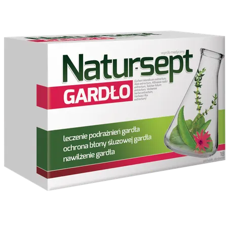 NATURSEPT MED GARDŁO, pastylki do ssania, 18 szt.