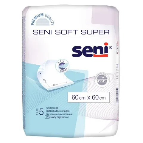 SENI SOFT SUPER, podkłady higieniczne, 60 x 60 cm, 30 szt.