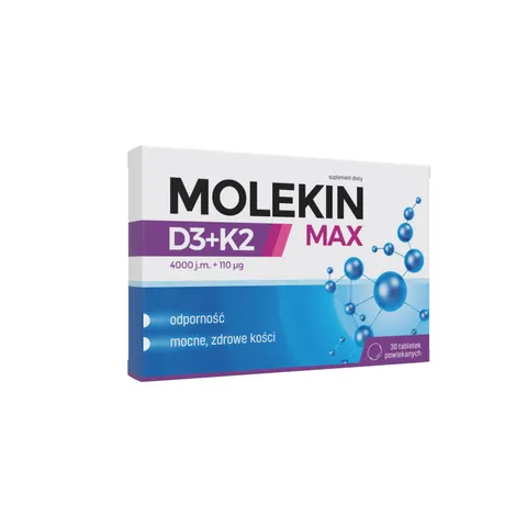MOLEKIN D3 + K2 MAX , tabletki powlekane, 30 szt.